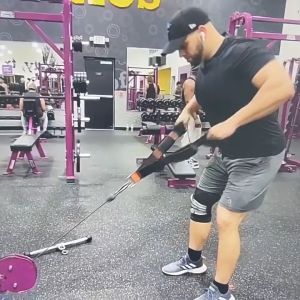 Strap Fitness Handle Multi Grip Tricep Rope Tali Triceps Pull Down Pulldown Gym Fitnes