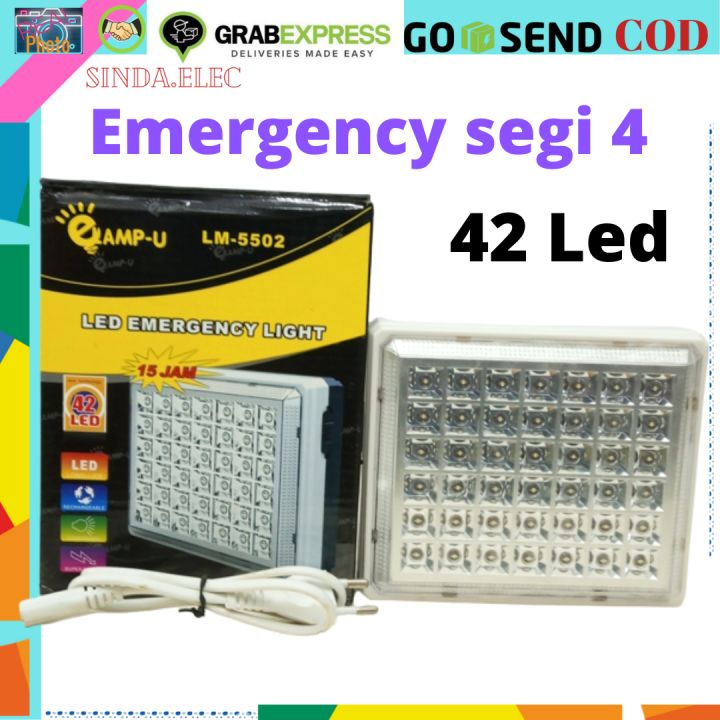 Lampu Emergency LED Light lampu Darurat Isi Ulang lampu Cas