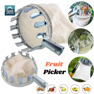 Metal Fruit Picker Head Portable Orchard Gardening Apple Peach High Tree Picking Farm Tool Fruit Catcher Gardening Tools