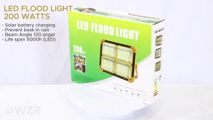 Solar light outdoor emergency light rechargeable led light 100W/200W IP68 for Brown out Camping lights