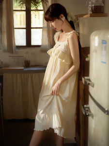 ชุดนอนแขนกุดผ้าฝ้ายลายดอกไม้สำหรับเด็กผู้หญิง ชุดนอนฤดูร้อนสุดน่ารัก ชุดนอนผู้หญิง ชุดนอนผ้าฝ้ายแท้ ชุดนอนในบ้าน