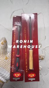 ATS kikir segitiga gagang kayu / fiber 4 inch File Gergaji Slim Taper