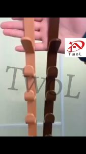 TWOL 1pcs Multifunctional Five-section Hook Portable Coat Hook Behind Door Towel Hook Seamless Hook