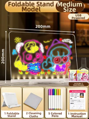 XIONGBUFAN | Erasable LED Illuminated Drawing Board