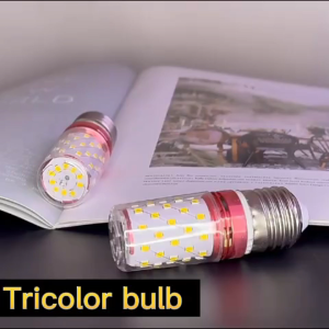 หลอดไฟ LED หรี่แสงได้ 3 สี หลอดไฟประหยัดพลังงาน ความสว่างสูง E27 12W หลอดไฟทรงข้าวโพด สำหรับโคมระย้า โคมไฟเพดาน โคมไฟติดผนัง