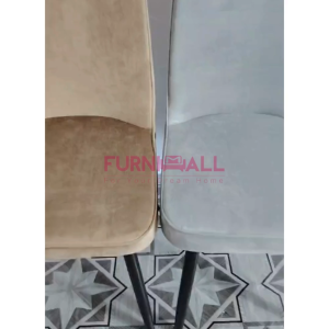 Furnimall Velvet Fabric Dining Chair Kerusi Makan Kafe Comfortable Chesterfield Restaurant Chair