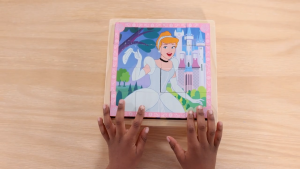 Melissa & Doug Disney Princess Wooden Cube Puzzle Blocks