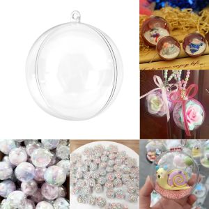 Transparent Round Balls DIY Plastic Balls Size from 10-20cm Home Globular Ornament Fillable Clear Ball Present Box
