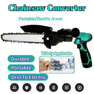 6 Inch Chainsaw Converter Electric Chainsaw Drill Electric Retrofit Electric Chain Saw Portable