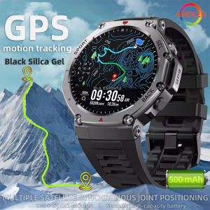 GPS Smart Watch AMOLED 5ATM Waterproof Built-in Dual-band GNSS Compass Military Sports Smartwatch Men 2025 New Pk T-Rex 3 Dm58