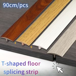 90cm self-adhesive flooring wood laminate edge bar T-shaped doorway threshold door bar joint welt bar Wooden floor stripe