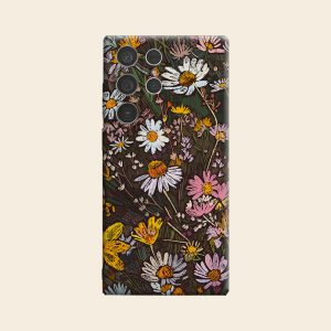 Vintage Wildflower Luxury Fashion Full Lens Protective Case for Samsung Galaxy S26 S25 S24 A56 A36 Plus Ultra
