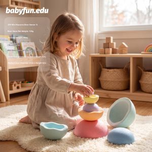 babyfun.edu | Colorful Mini Sensory Development Stepping Stones Toy
