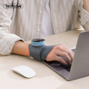 Tech Love EMS Wrist Brace Hand Compression Carpal Tunnel Wrist Support Heating Brace and Hand Pain Relief Hot Compress Wrist Heating Brace Massager