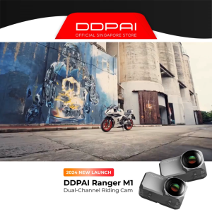 DDPAI Ranger M1 Dual 3K UHD GPS Front & Rear Motorcycle Waterproof Dash Cam