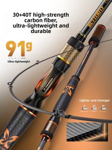HISTAR | Fast-Action Straight Handle Fishing Rod Long Distance Black Hole
