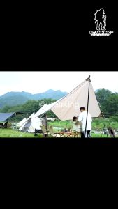 Awning Tent For Camping3x3m Awning Waterproof Tarpaulin Ultralight Garden Canopy Rainproof Fabric Beach Full Equipment