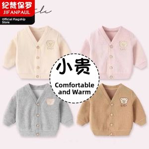 JIFANPAUL | Áo Khoác Dài Tay Thời Trang Màu Kẹo Sơ Mi Gấu Cho Bé Mùa Xuân Thu
