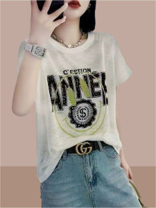 Spring New Elegant Design Versatile Age-Reducing Womens T-Shirt