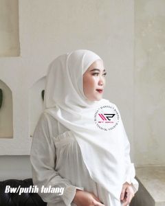 PASMINA OVAL POLOS CERUTY BABYDOLL/PASHMINA CURVE/HIJAB INSTAN MAKOZA