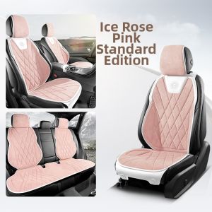 CapitAuto | Faux Fur Four Seasons Universal Waist-Fit Car Seat Cover