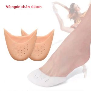 Miếng Lót Giày Silicon Nữ Bảo Vệ Ngón Chân Miếng Lót Chân Trước Thoải Mái Chống Trơn Trượt Đệm Gel Dạng Để Giảm Đau Chân