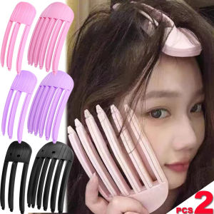 【Jealous Girl】2pcs New Wind Sculpting Comb Heatless Hair Roots Volume Curler Natural Fluffy Hairs Clip Styling DIY Hair Styling Salon Tools