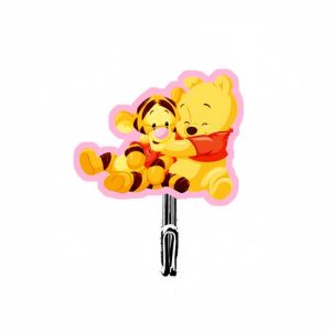 Creative Cute Cartoon Bear Hooks Yellow Sticky Hooks for Bedroom Dormitory Desktop Storage Organization Hooks No Drilling Needed
