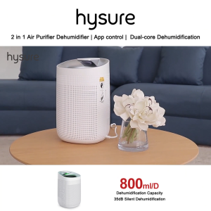 Hysure Q9 Dehumidifier Air Purifier Auto-shutoff Easy Operation Air Purifier Dehumidifier 2 in 1 Energy-saving