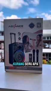 Advance Speaker K-1206 Meeting Portable Bluethooth 12 Inch Free 2 Mic