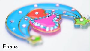 Ekana DIY Crystal Pendant Activity Toys Glue Painting Jewelry Pendant Girl Toys Handmade Diy Graffiti Set