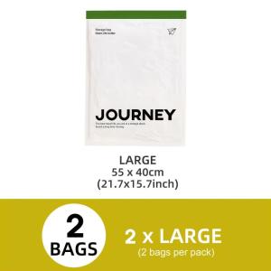 [J] 2Pcs Vacuum Storage Bags Hand-Rolled Travel Vacuum Storage Bags For Towels Socks Clothes More  No Pump Needed