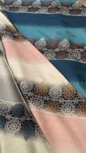 Bahan Kain Satin Armany Silk Silky Gradasi Motif Bahan Dress Gamis Bridesmaids