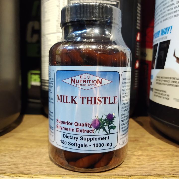 Best Nutrition Products MILK THISTLE - Silymarin 1000mg 180 softgels ...