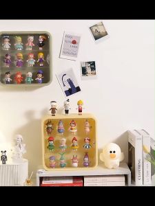 กล่องโชว์ 3 ชั้น กล่องเก็บโมเดล กล่องอะคริลิคใส กล่องเก็บของอเนกประสงค์ popmart ตู้โชว์ติดผนัง