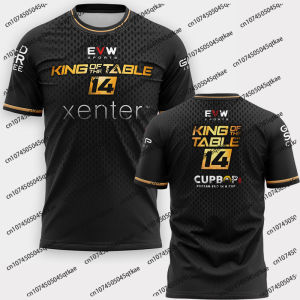 King of the Table 14 Jersey East vs West Armwrestling Training Fitness Jersey Women Men Breathable Quick Drying Sport T-shirt