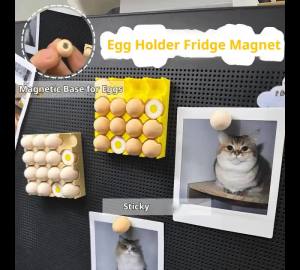 3D Printing Bun Dumpling Egg Tray Fridge Magnet Plastic Realistic Miniature Food Magnetic Sticker Whimsical DIY Label
