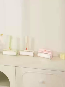 ลูกกลิ้งเก็บขน พร้อมฝาปิด ลูกกลิ้งทำความสะอาด รีฟิลลูกกลิ้งขจัดฝุ่น กระดาษกาว