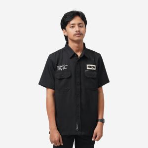 KEMEJA KERJA / WORK SHIRT FRIDAY KILLER | FLAKERS BLACK