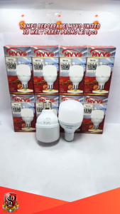 Bohlam LED 18W PAKET ISI 8 PCS Myvo United / Lampu LED 18 WATT Cahaya Putih Terang Myvo United Hemat Energi Paket Isi 8 pcs