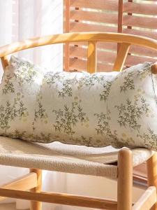 Ghế Dựa Lưng Bằng Vải Thêu Hình Tre Kiểu Trung Quốc Mới Cho Phòng Khách Và Văn Phòng Đệm Ghế Sofa Đệm Lưng Thoải Mái