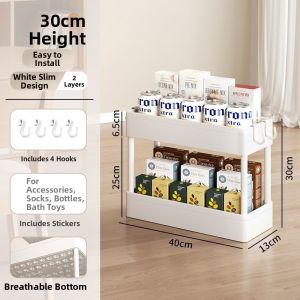HUAERSI | Multifunction Mobile Storage Cart Shelf