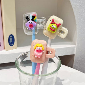 กิ๊บติดที่วางแปรงสีฟันแบบพกพาสำหรับใช้ในครอบครัว ป้องกันฝุ่น ปกป้องแปรงสีฟันสำหรับเดินทางของ Sanrio ช่องคลอด Kawaii ของ Mery