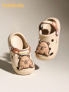 Barbarbara Childrens Sandals Anti-slip Beach Shoes for Boys And Girls Baby Hole Hole Shoes Summer Cartoon Style EVA Material