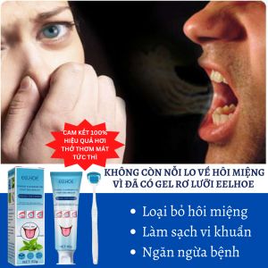 Eelhoe Gel Làm Sạch Lưỡi Hết Sạch Hôi Miệng Giúp Bạn Luôn Giữ Hơi Thở Thơm Mát Làm Sạch Lưỡi Dụng Cụ Chăm Sóc Vệ Sinh Răng Miệng Bàn Chải Cạo Lưỡi Silicon Tái Sử Dụng Loại Bỏ Mùi Hôi Miệng Làm Sạch Hơi Thở (50G)