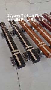 Paket Gagang Pintu 2 Pasang Stainless & Kunci Murah Minimalis