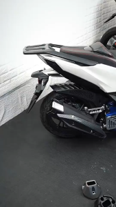 Honda Click/125i/150i/v2/v3/v4 End Muffler Tip Cover ABS Plastic 6D Carbon Fiber Exhaust Funnel Covers