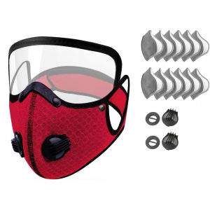 other | Motorcycle Goggles Breathable Full Face Mask 5 Layer Filter UV Shield for Riding Cycling Outdoor Dustproof Protective Gear