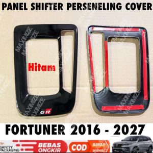 Cover Panel Shifter Perseneling GR All New Fortuner 2016 2018 2020 2022 2025 2027 Carbon Hitam Glossy