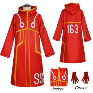 Bandai | Egghead Island Costume Monkey D Luffy Robe Cosplay Costume 163 Luffy Jacket Coat Hat Outfit Halloween Suit